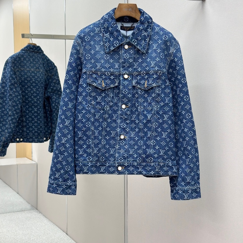 Louis Vuitton Monogram Indigo Denim Trucker Jacket